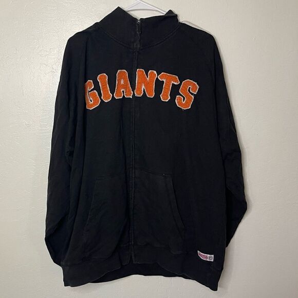 Vintage Stitches San Francisco SF Giants MLB Track Jacket Full Zip Baseball LG - Picture 1 of 6